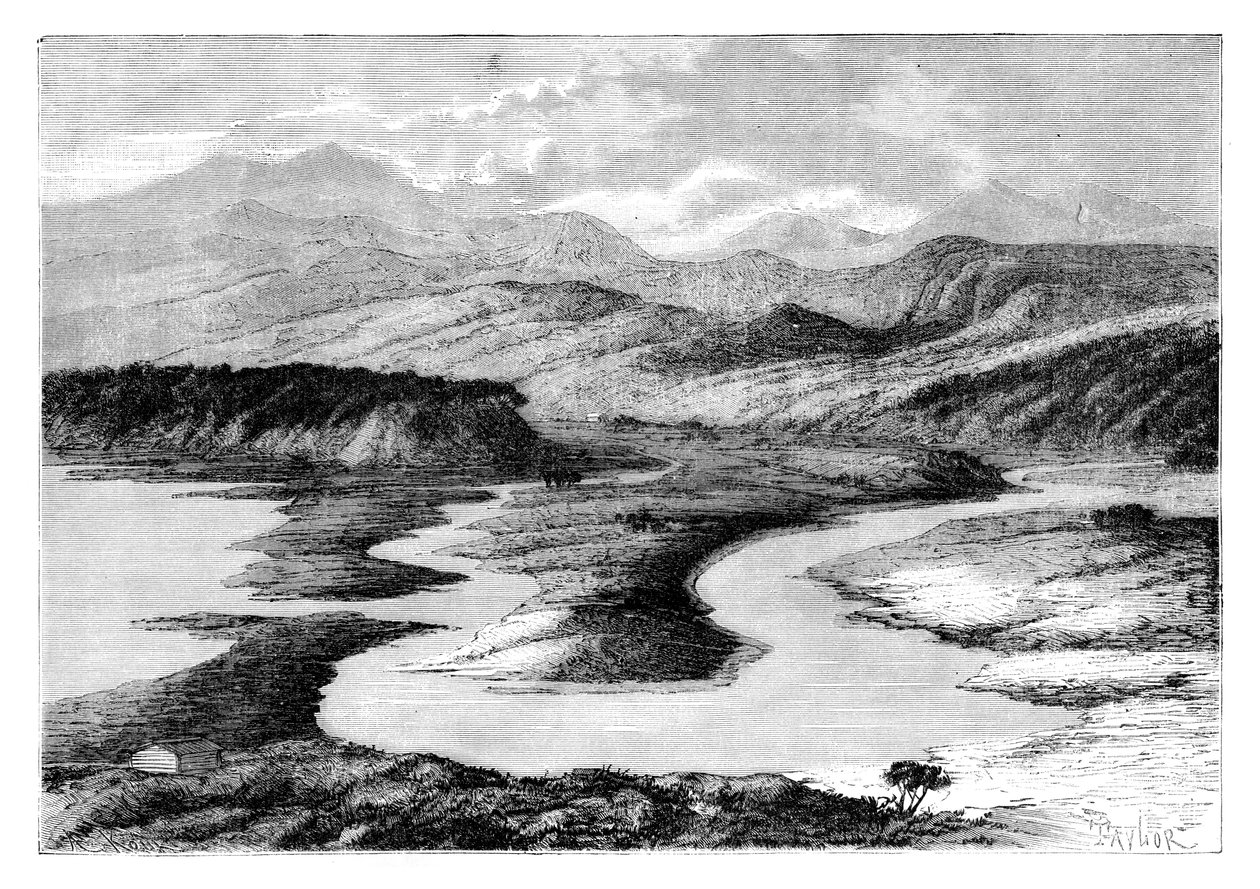 Das Dui-Tal, Sachalin, Russland, 1895 von Armand Kohl