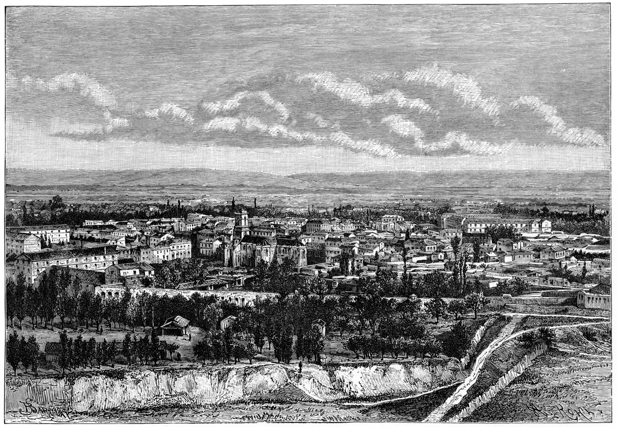 Blick auf Blida, Algerien, ca. 1890 von Armand Kohl