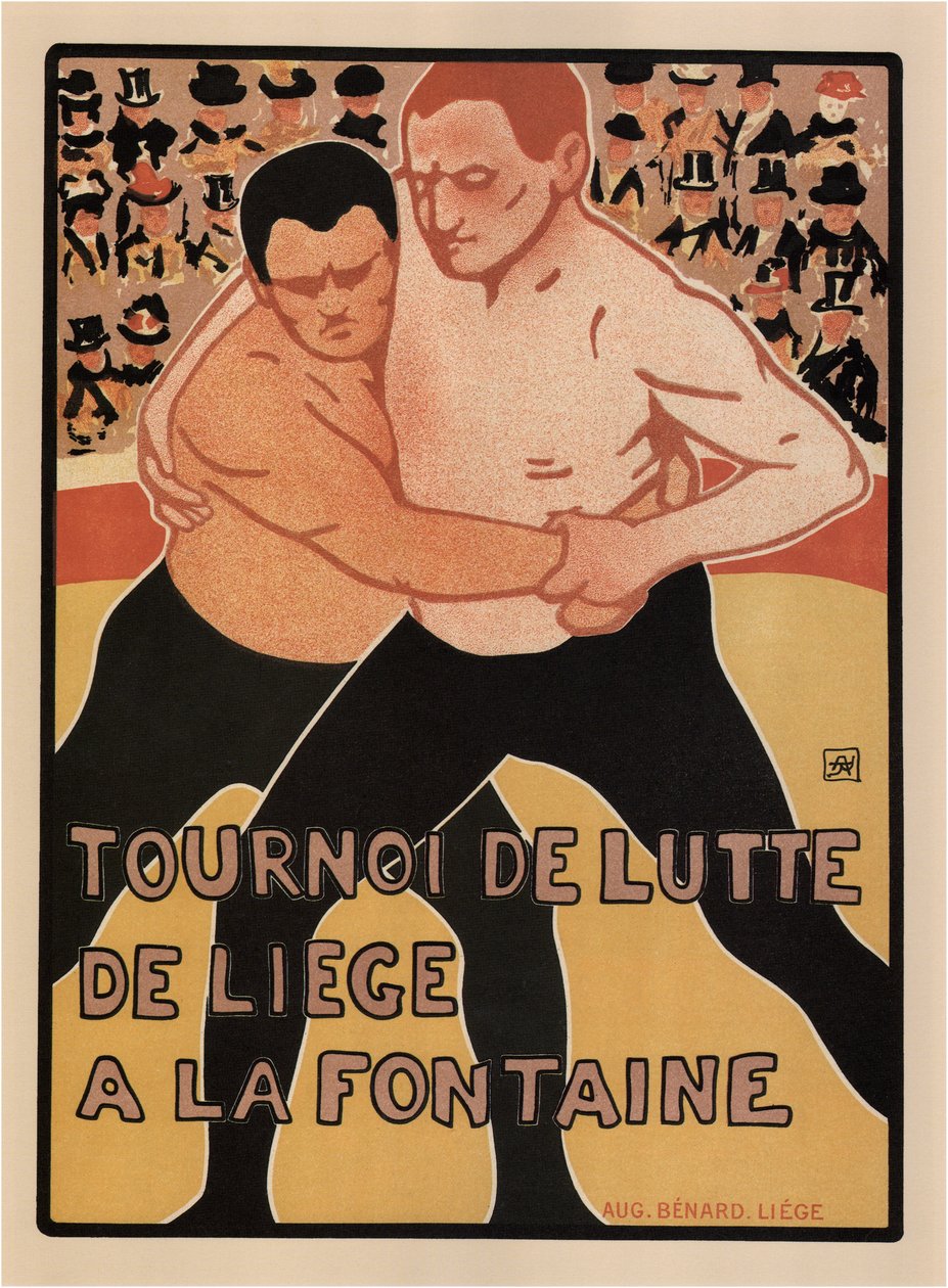 Ringkampfturnier, Lüttich, 1899 von Armand Rassenfosse