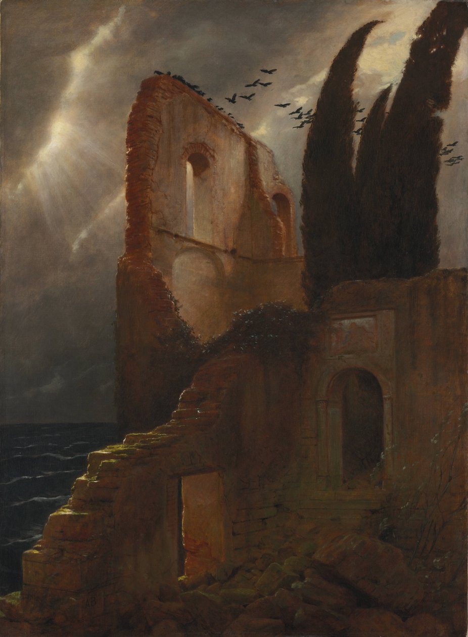 Ruine am Meer von Arnold Böcklin
