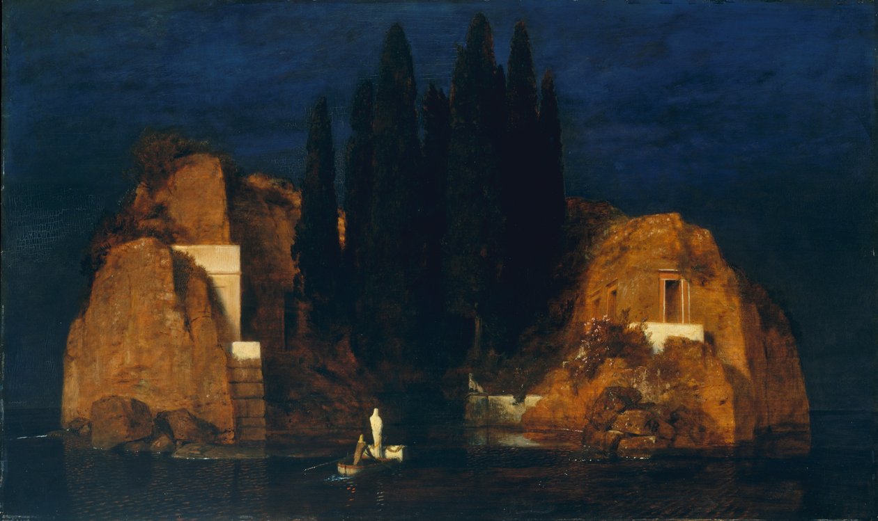 Die Toteninsel, zweite Version, 1880 von Arnold Böcklin