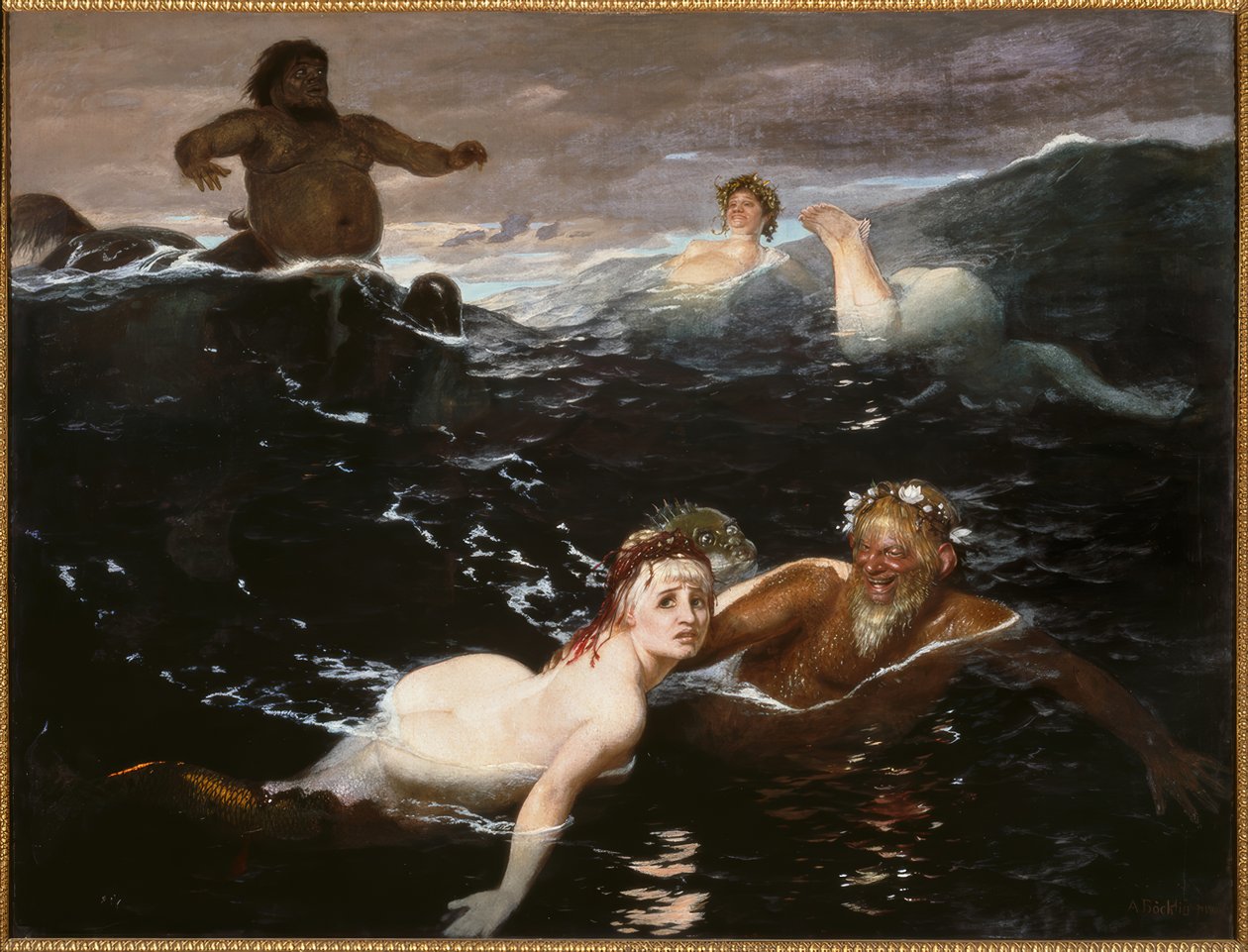 Im Spiel der Wellen von Arnold Böcklin
