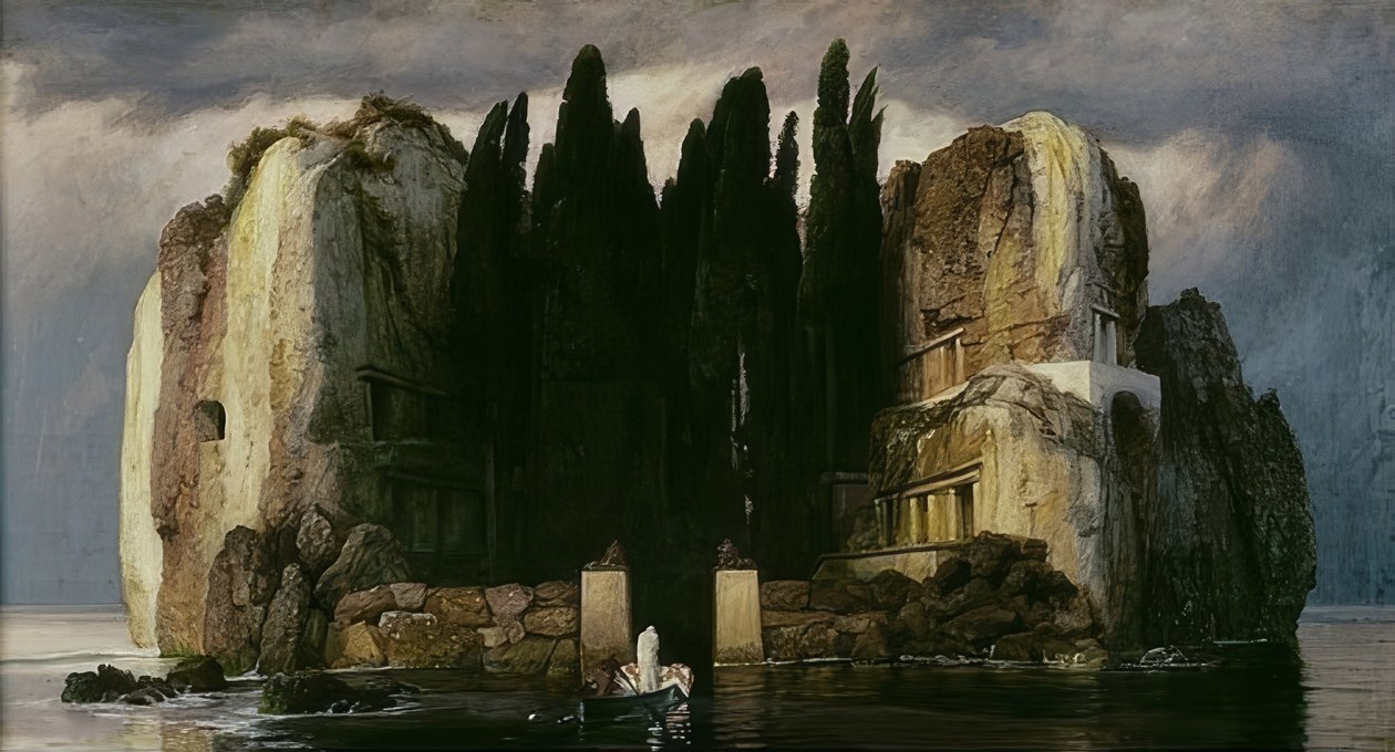 Die Toteninsel, fünfte Version, 1886 von Arnold Böcklin