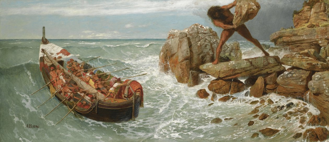 Odysseus und Polyphemus, 1896 von Arnold Böcklin