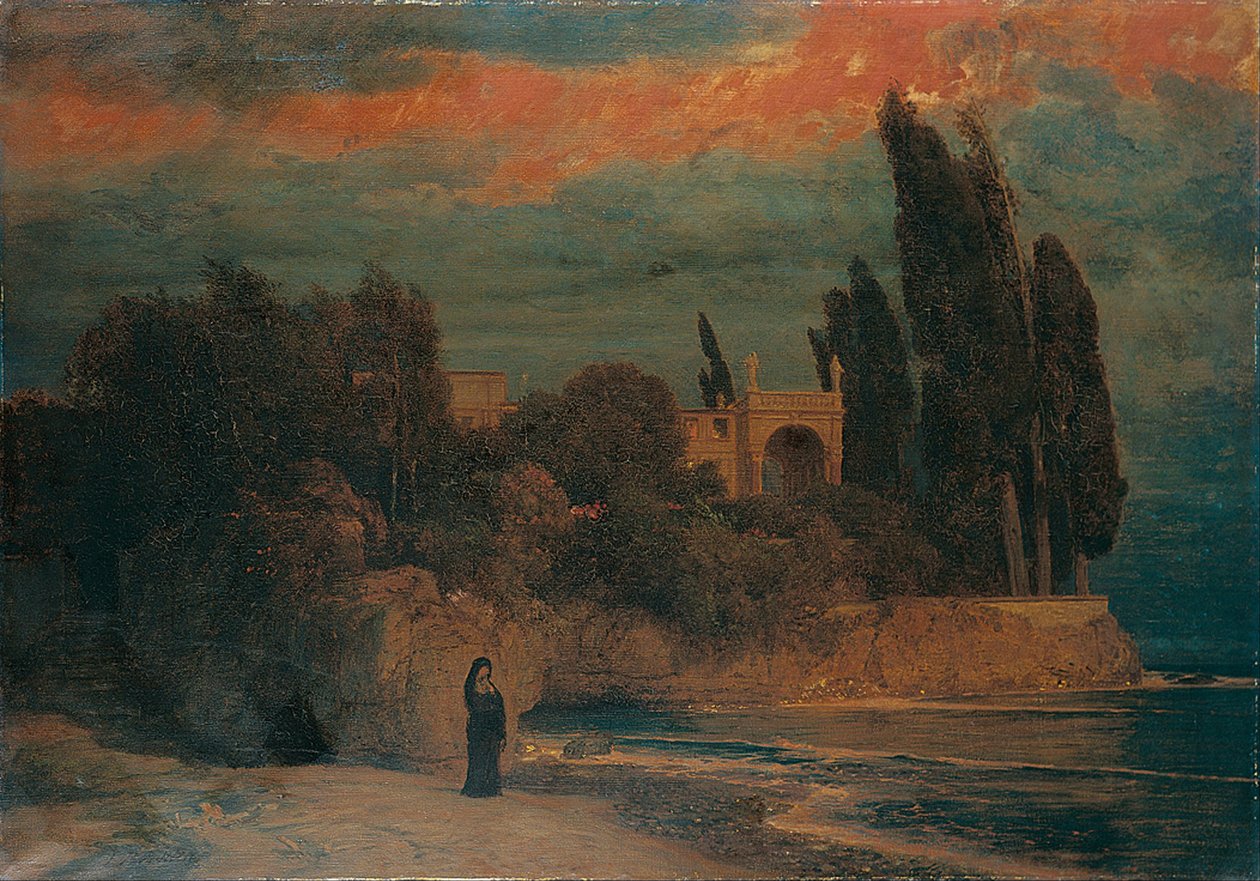 Villa am Meer von Arnold Böcklin