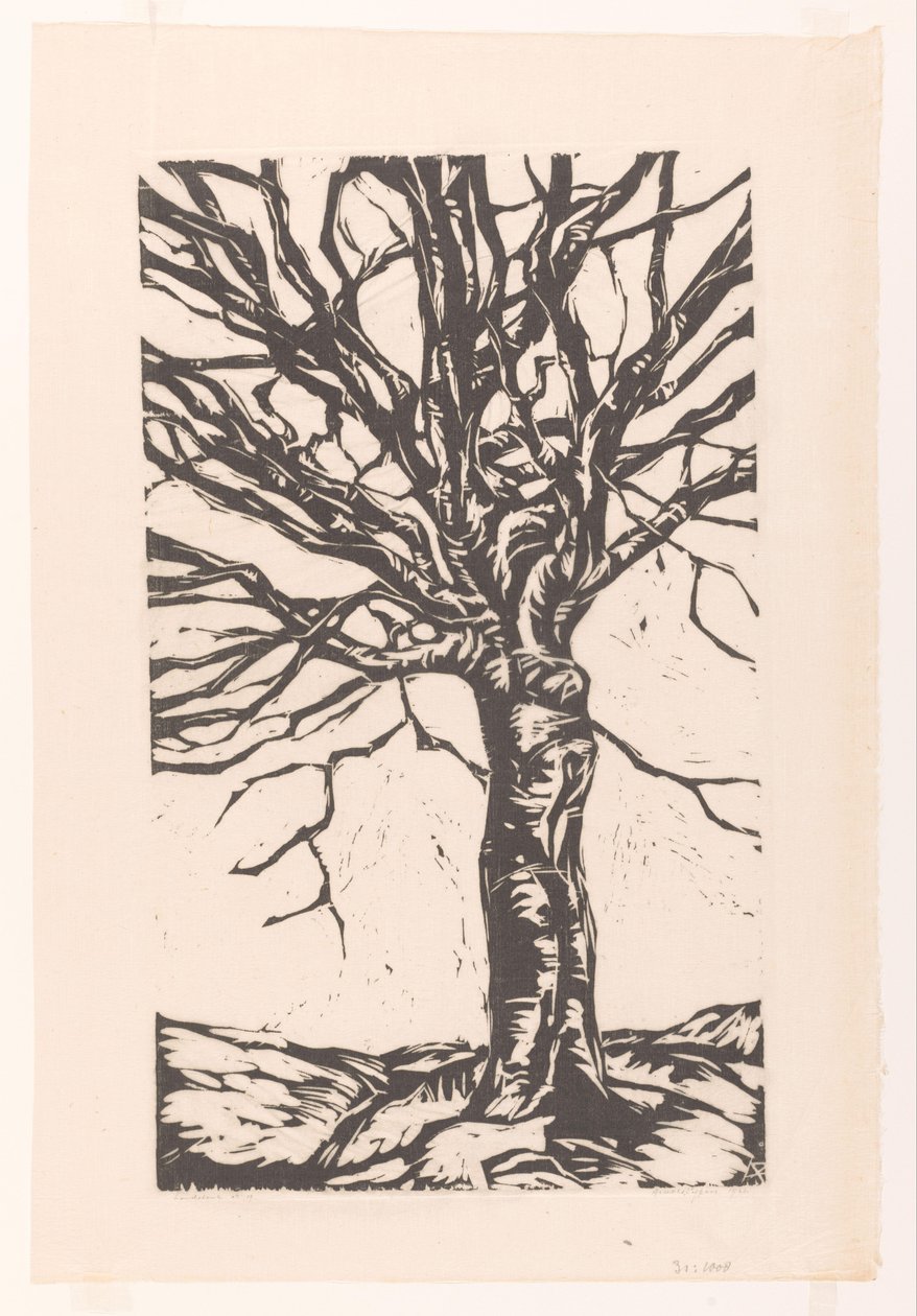 Kahler Baum von Arnold Pijpers (signed by artist)