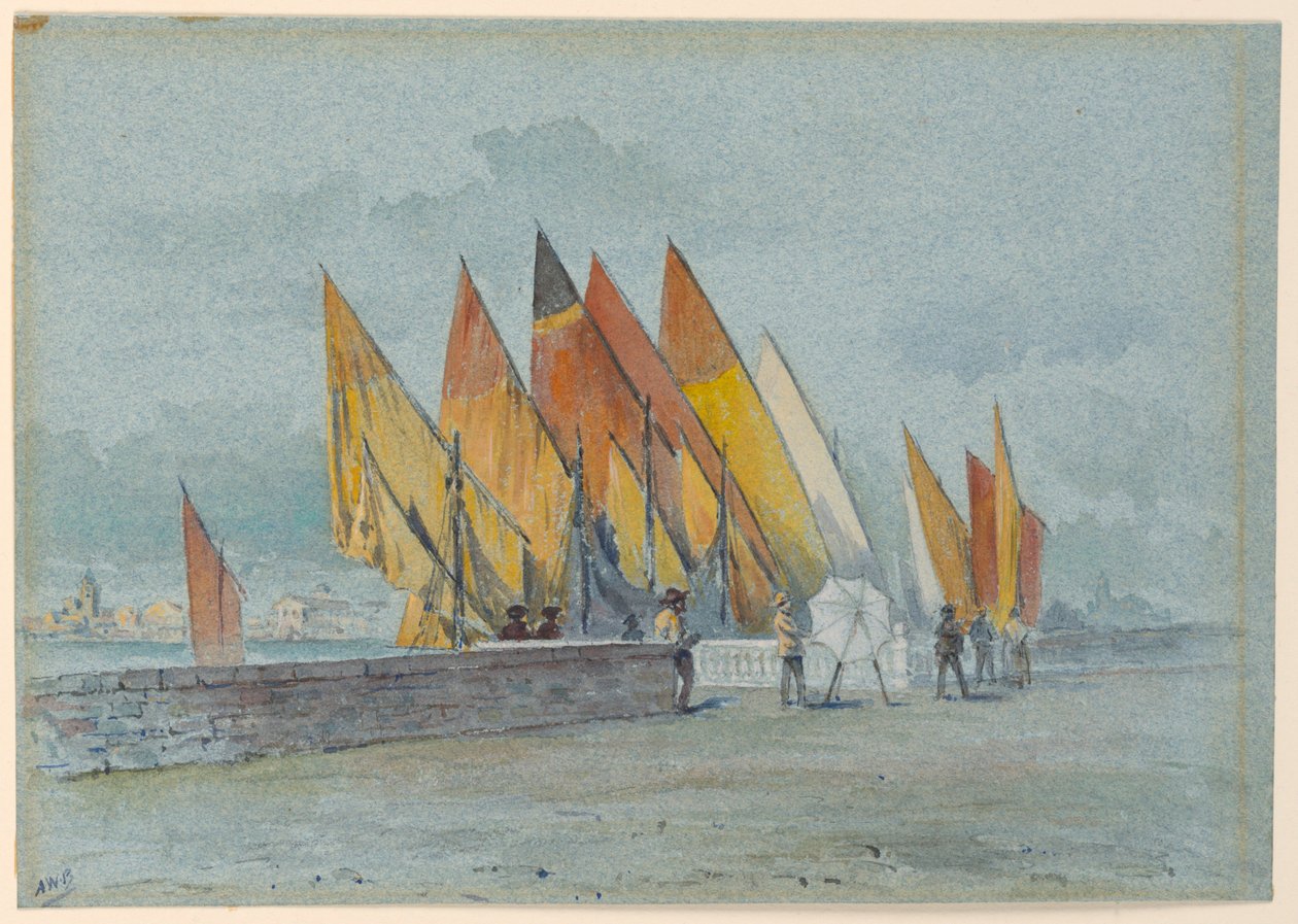 Entlang eines Kanals von Arnold William Brunner