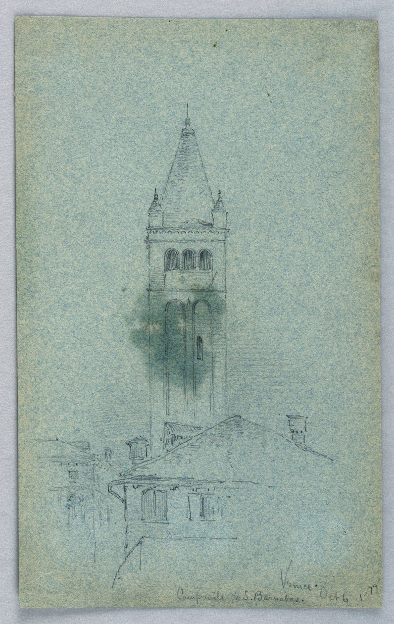 Campanile von St. Barnabas, Venedig von Arnold William Brunner