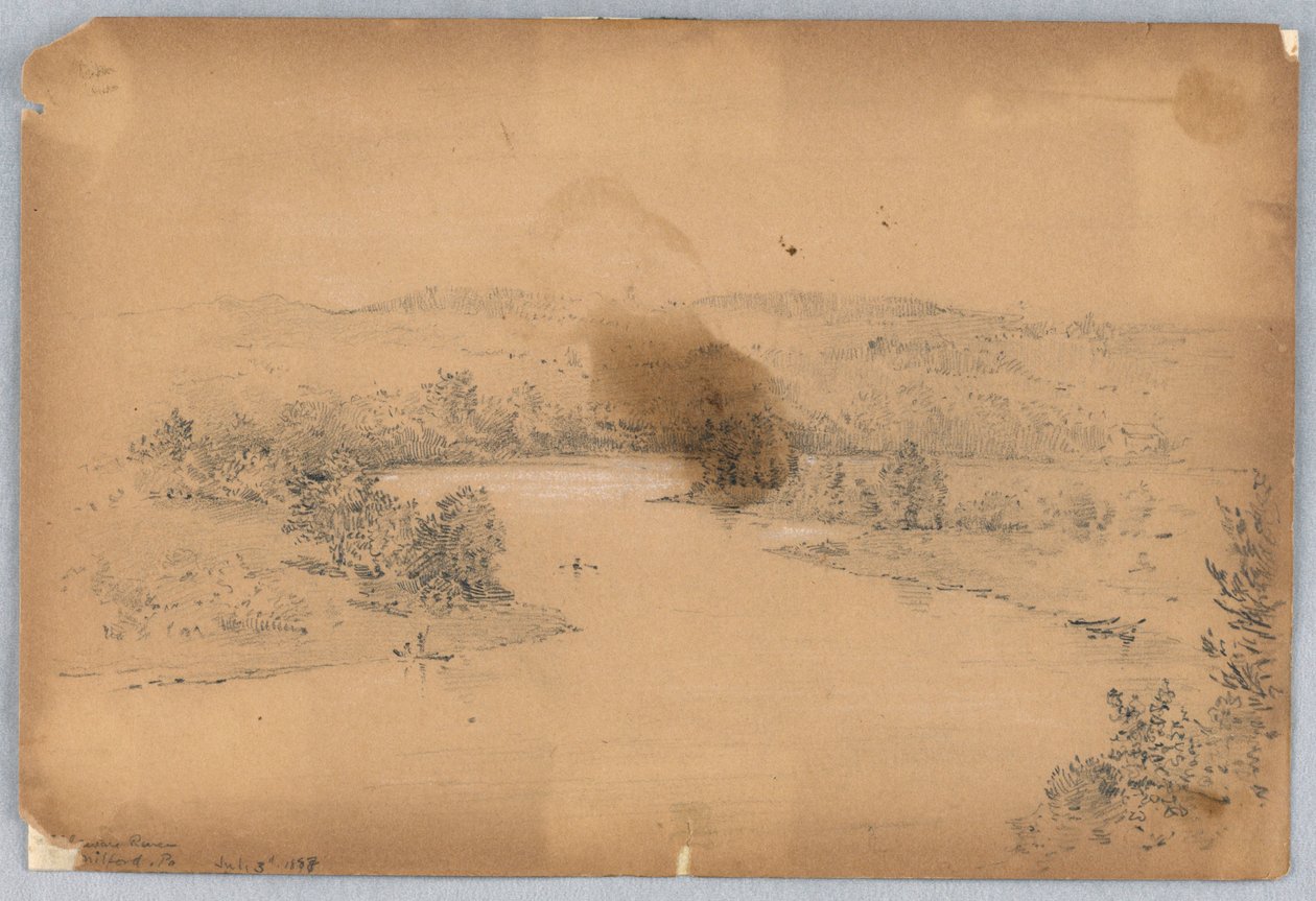 Delaware River, Milford, Pa. von Arnold William Brunner