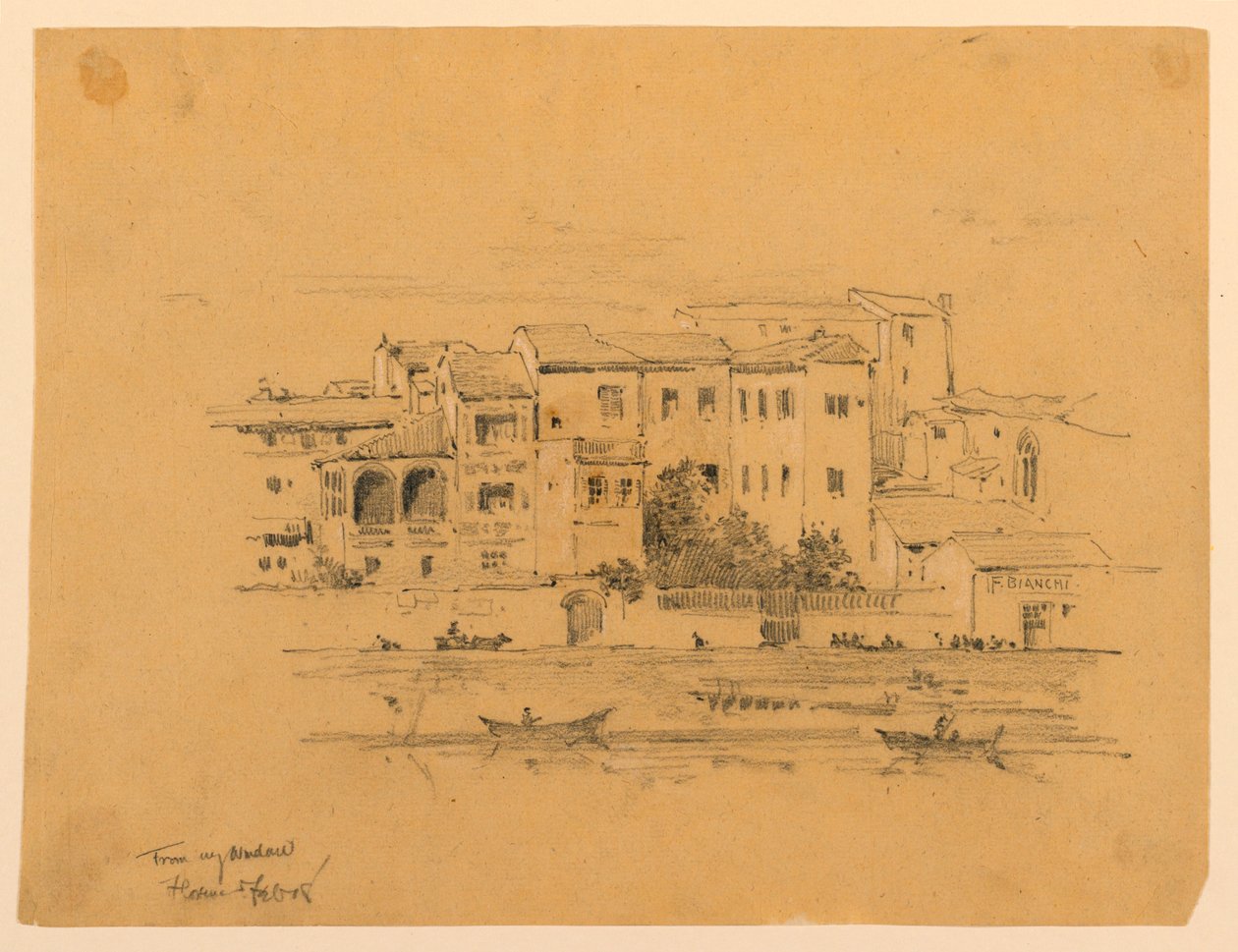 Von meinem Fenster, Florenz von Arnold William Brunner