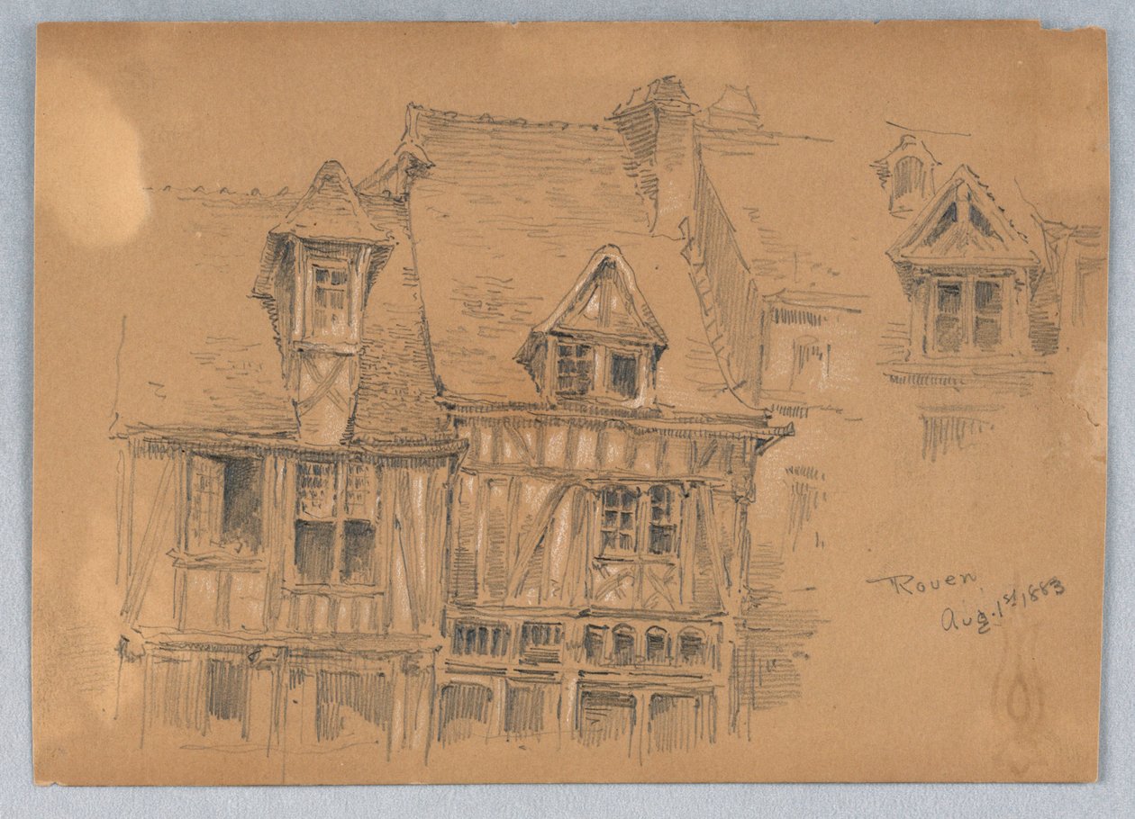 Häuser in Rouen von Arnold William Brunner