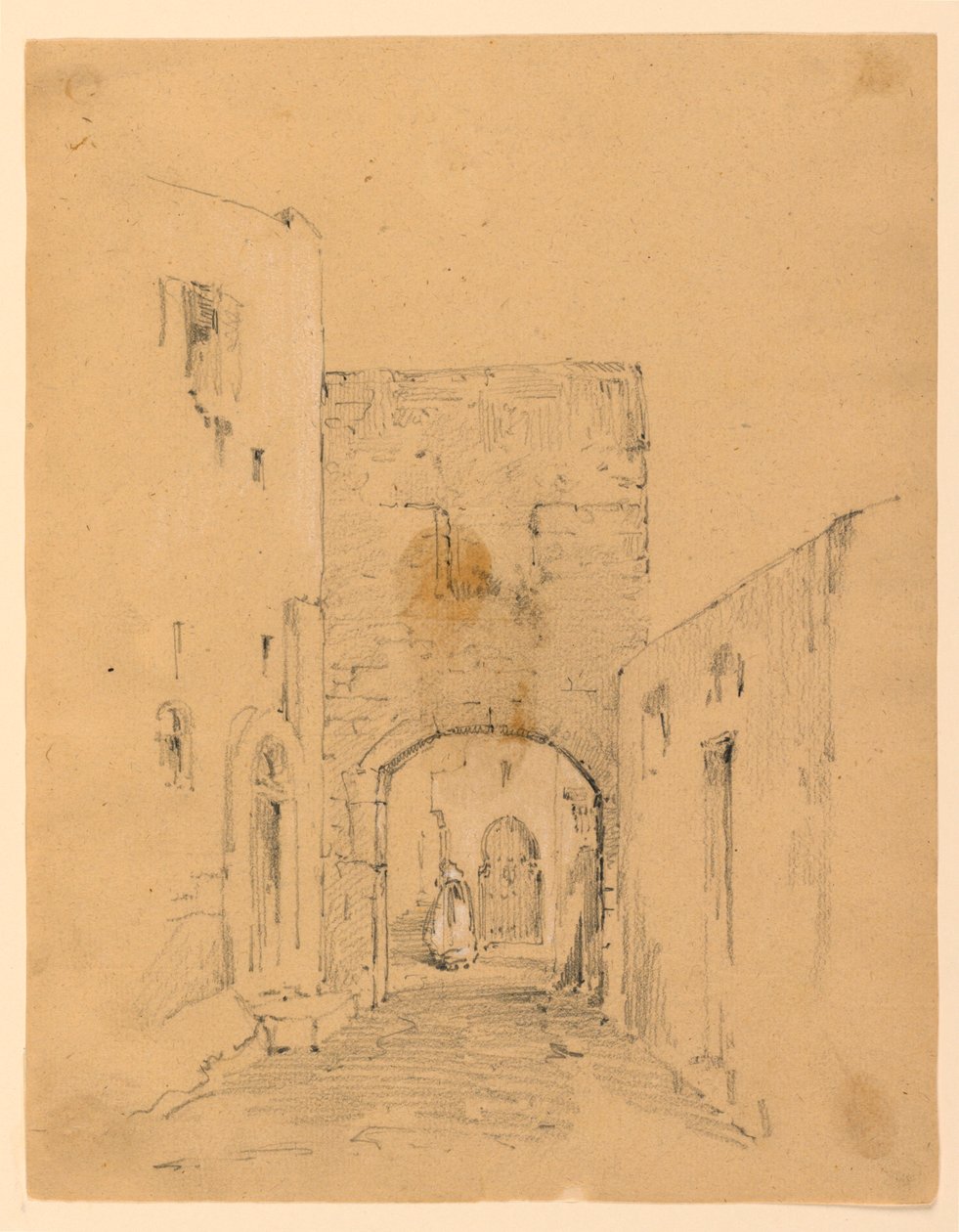 Straße in Tanger von Arnold William Brunner