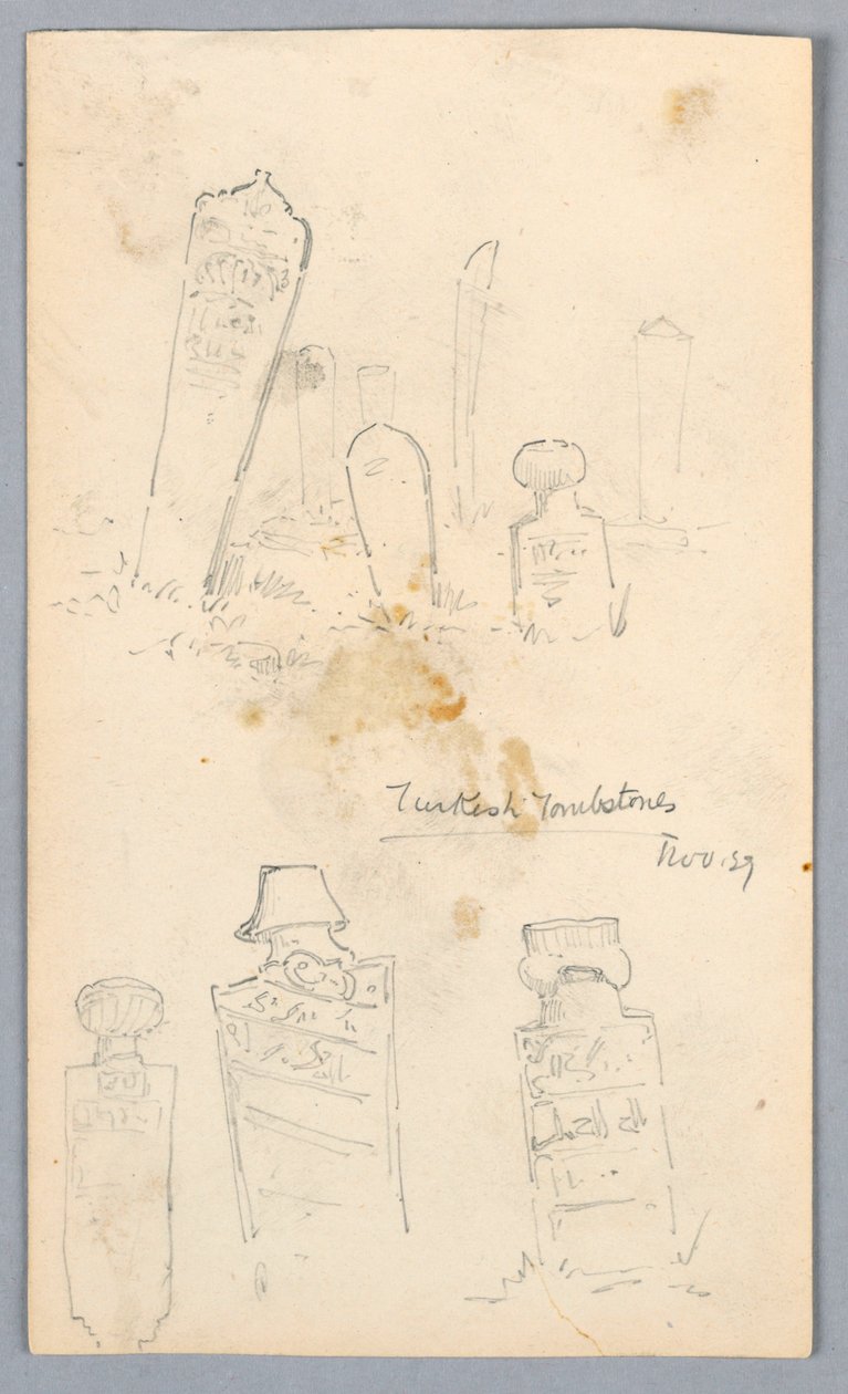 Türkische Grabsteine von Arnold William Brunner