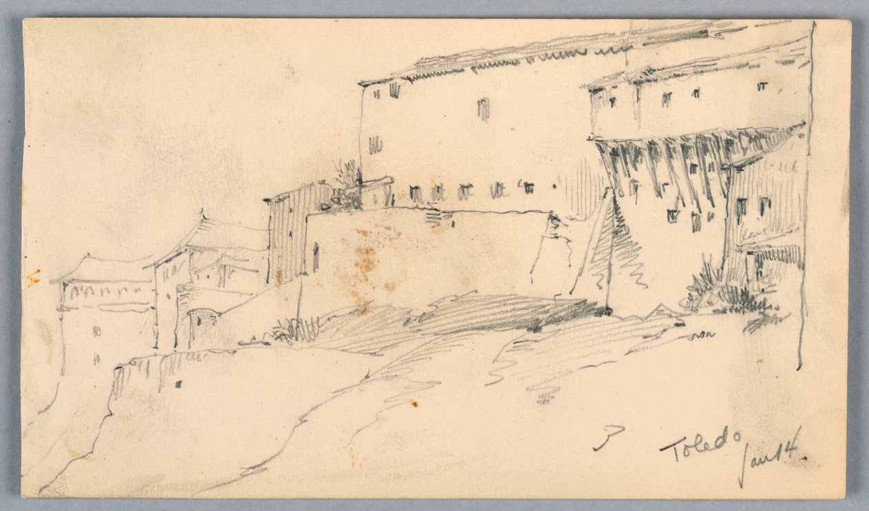 Mauern in Toledo von Arnold William Brunner