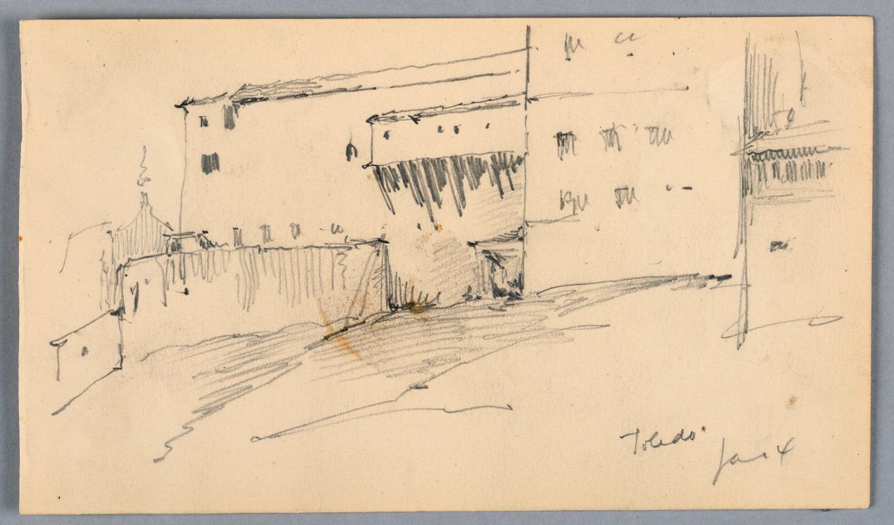 Mauern in Toledo von Arnold William Brunner