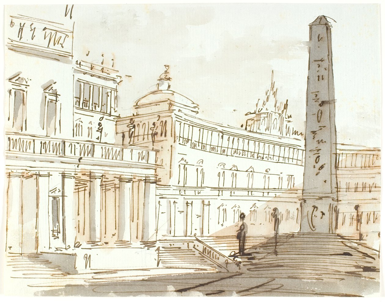 Schlossplatz mit Obelisk von Aron Wallick