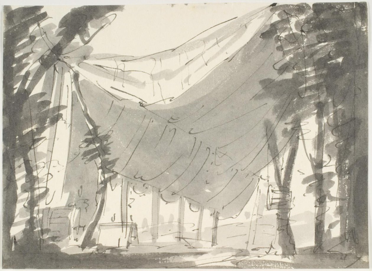 Zelte in der Landschaft von Aron Wallick