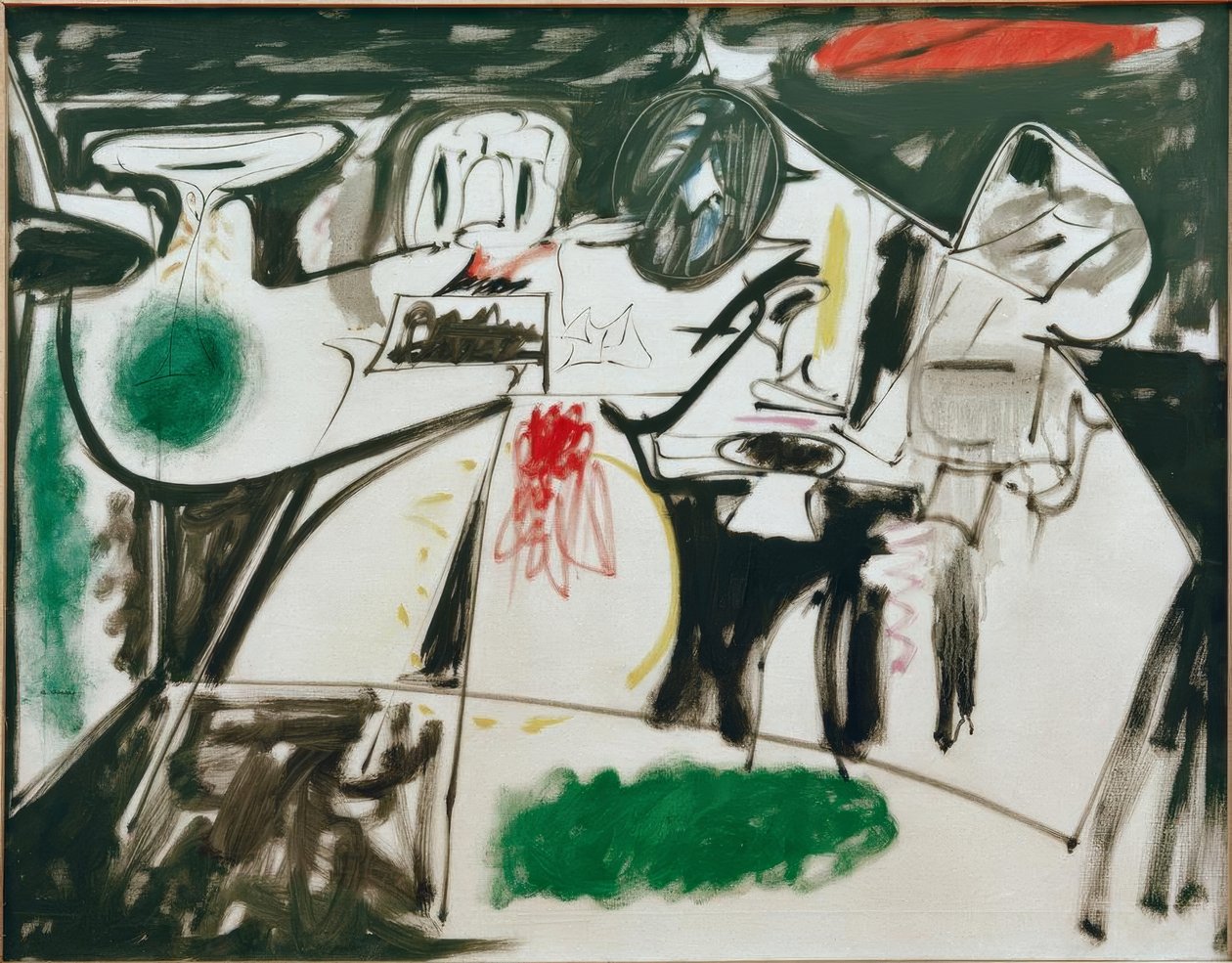 Letztes Gemälde (Der schwarze Mönch) von Arshile Gorky