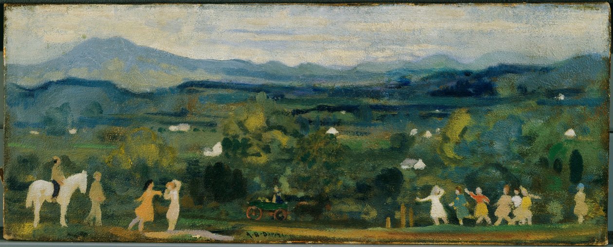 Die Geburt des Grüns von Arthur Bowen Davies