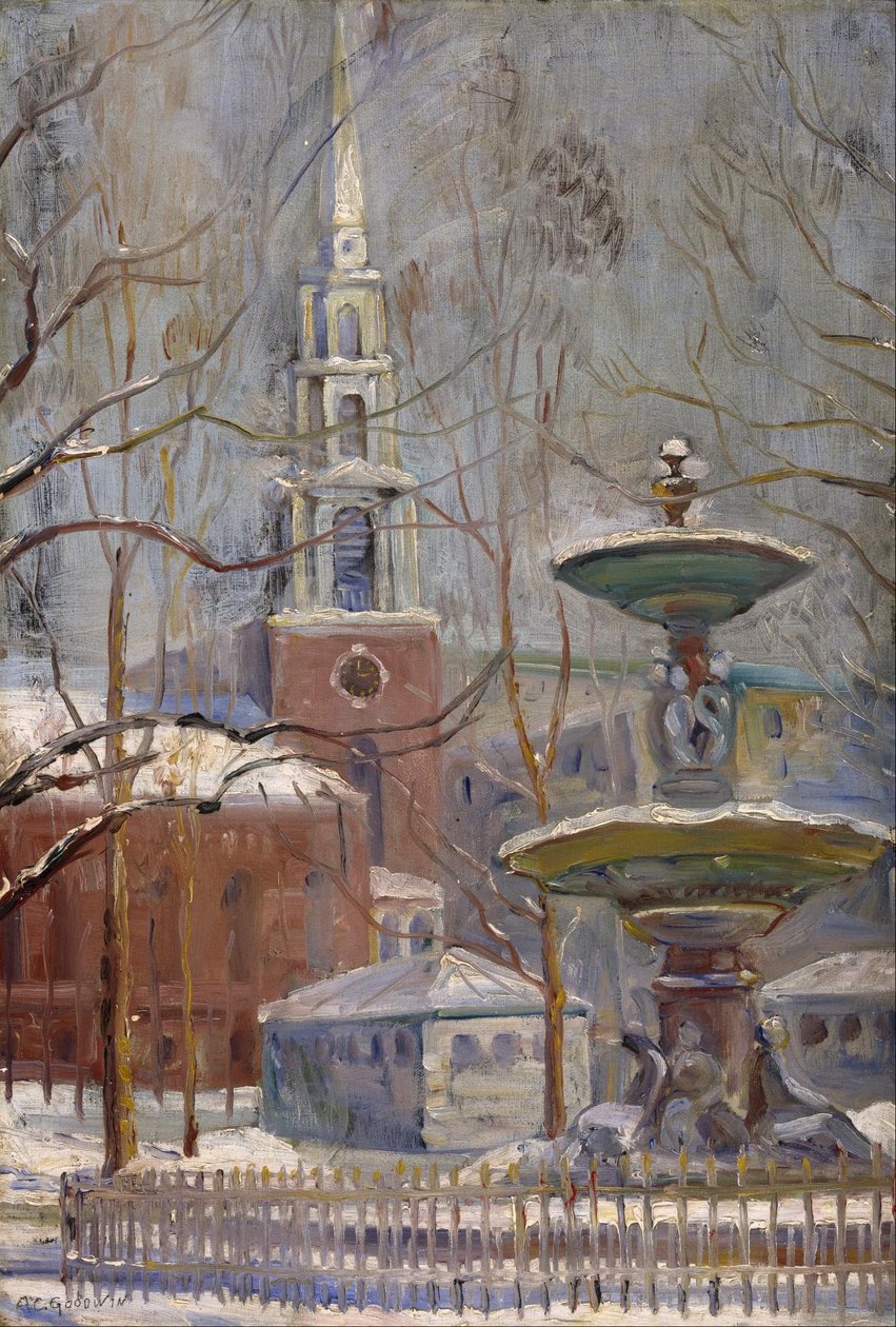 Park Street am Boston Commons von Arthur Clifton Goodwin
