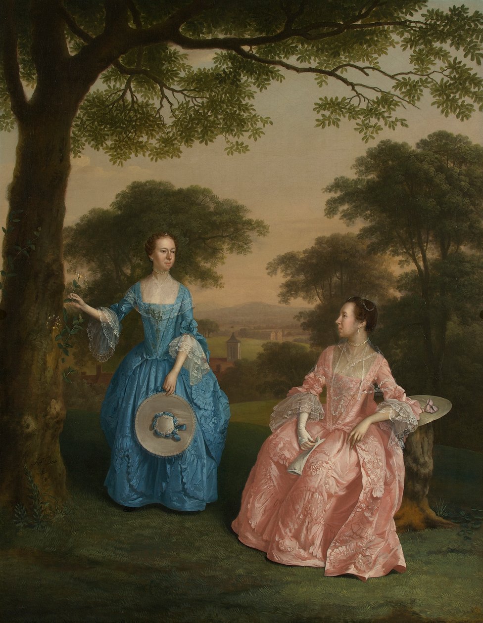 Alicia und Jane Clarke, ca. 1758 von Arthur Devis