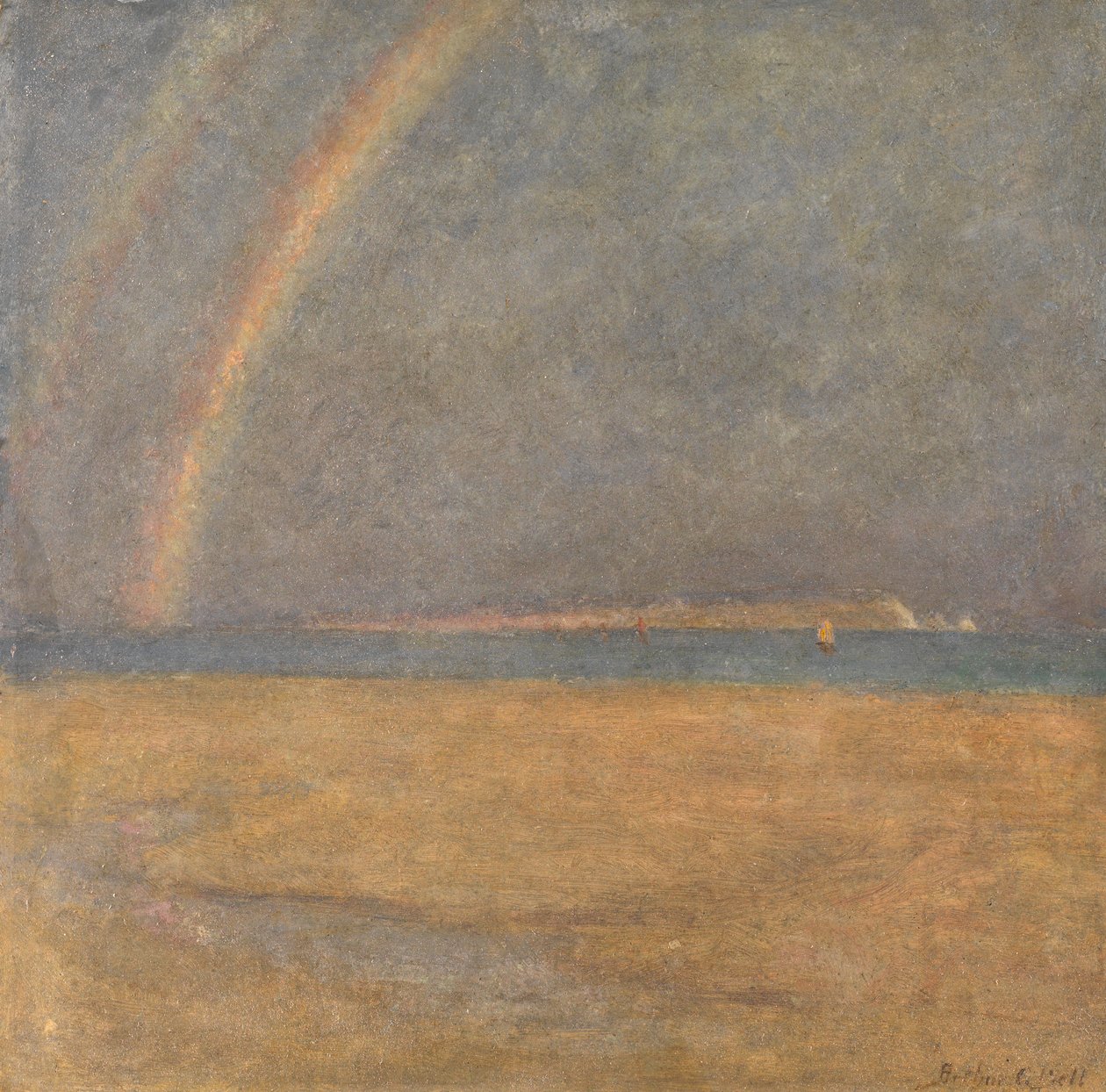 Regenbogen über The Needles, Isle of Wight, ca. 1890 von Arthur George Bell