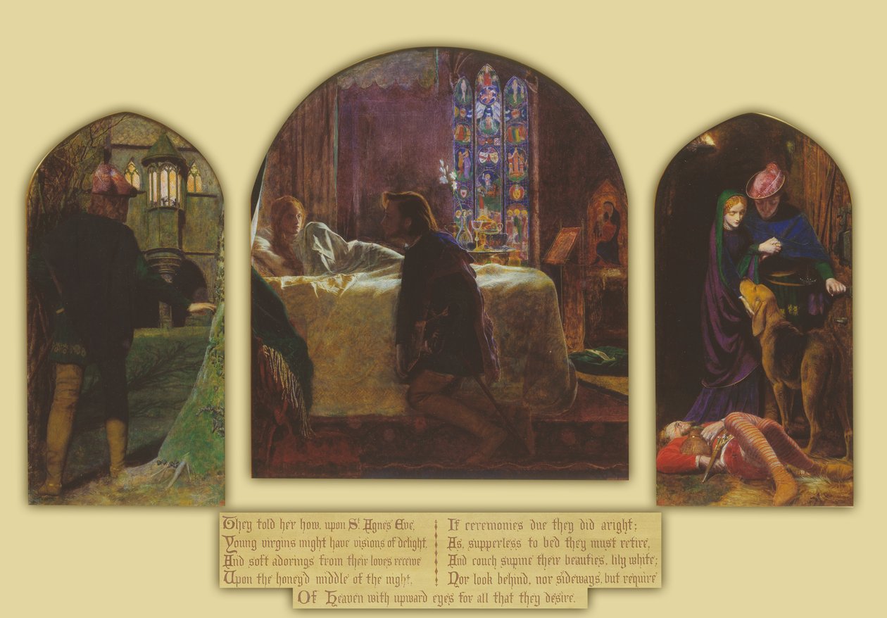 Der Vorabend von St. Agnes von Arthur Hughes