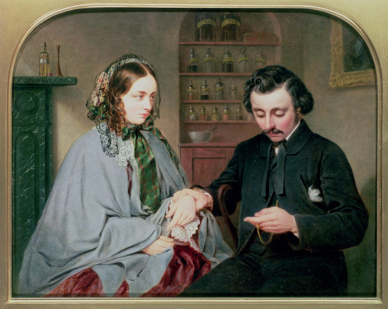 Der Arzt, ca. 1860 von Arthur Miles