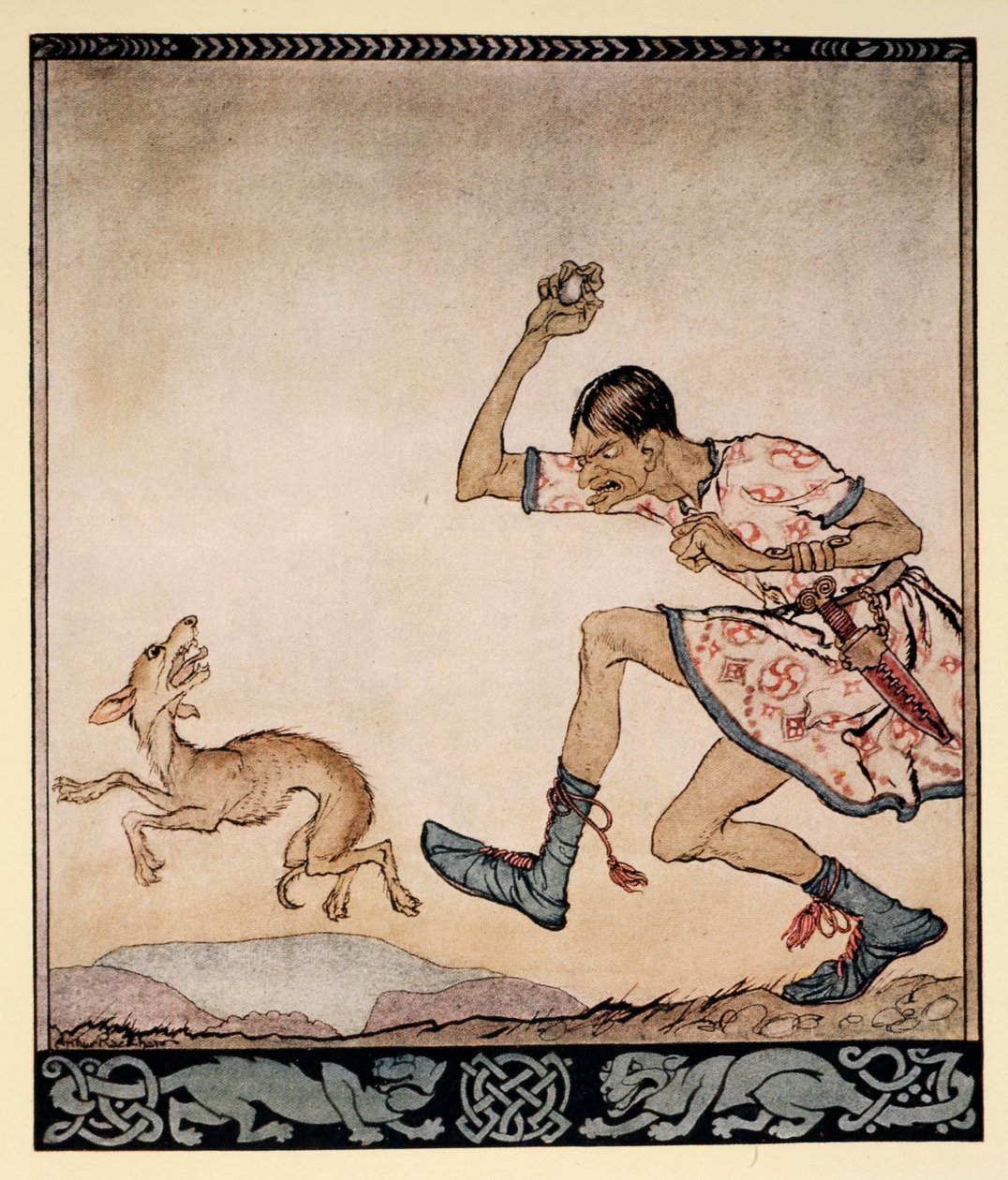 Ein Mann, der keine Hunde mochte, Illustration aus 