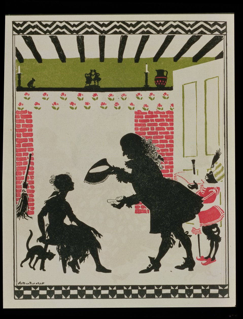 Aschenputtel und der Glasschuh, 1919 von Arthur Rackham