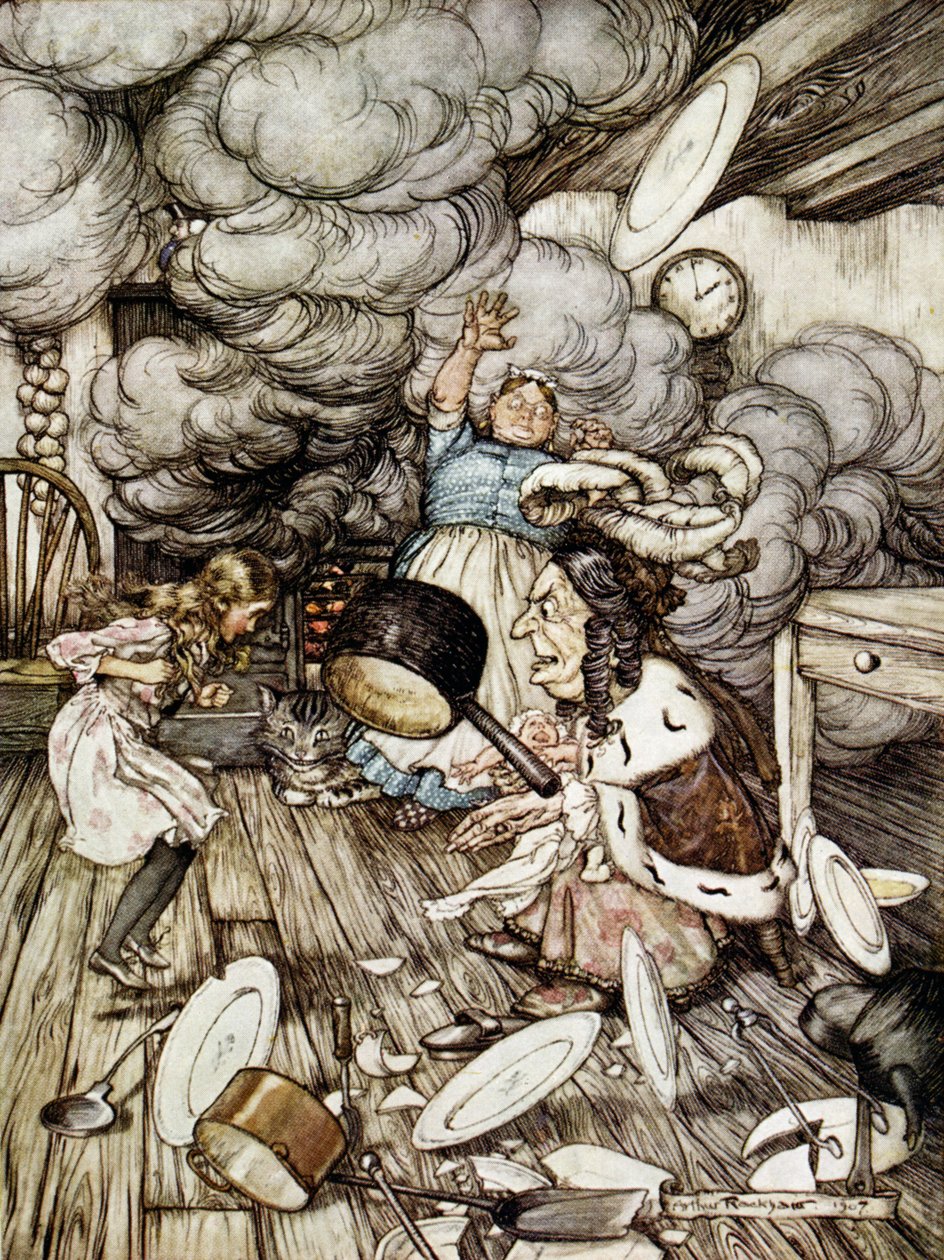 In der Küche der Herzogin, Illustration zu 