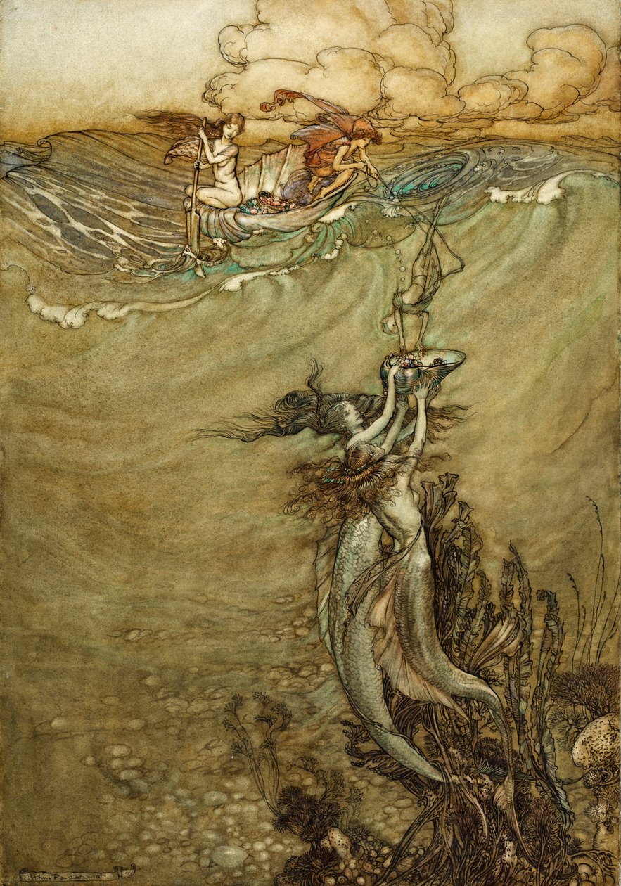 Juwelen aus der Tiefe, 1909 von Arthur Rackham