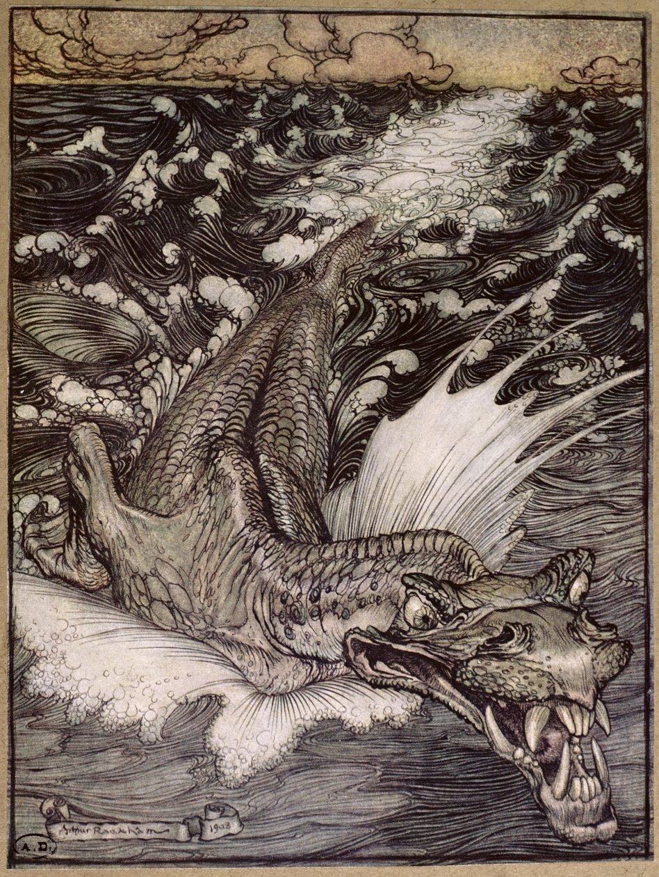 Der Leviathan von Arthur Rackham