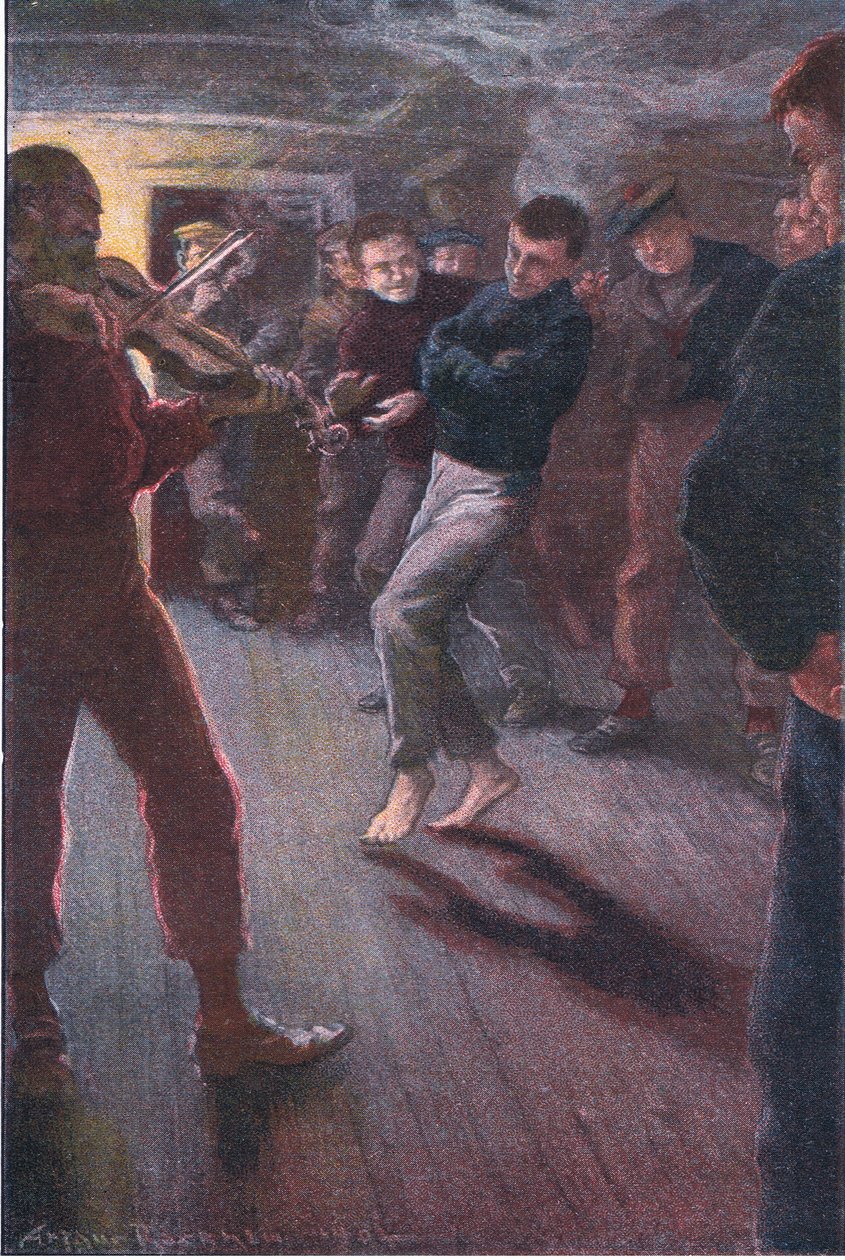 Der Junge konnte den Fischerjig tanzen von Arthur Rackham