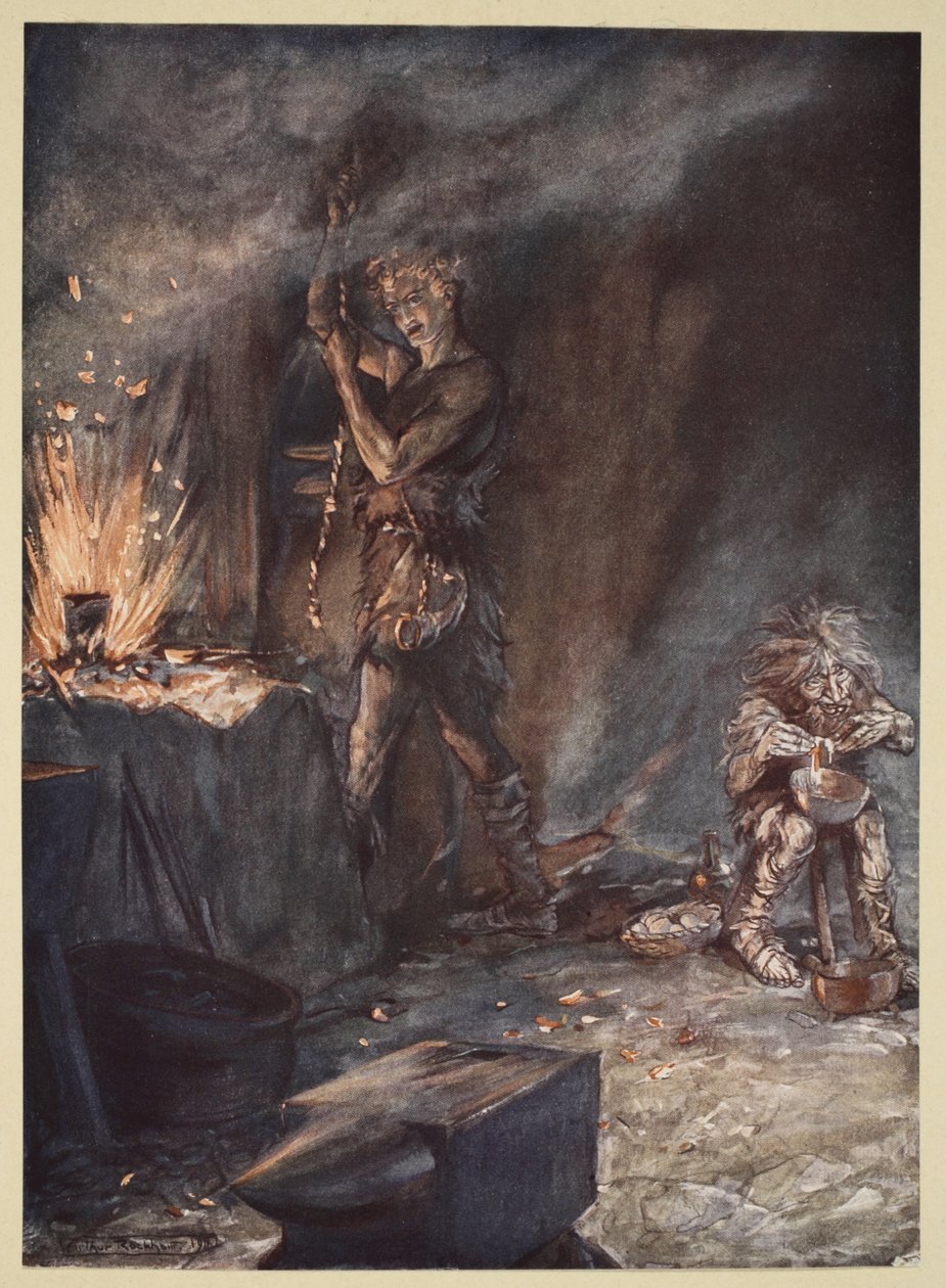 Das Schmieden von Nothung, Illustration aus 
