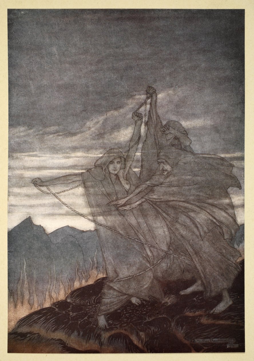 Die Nornen verschwinden, Illustration aus 