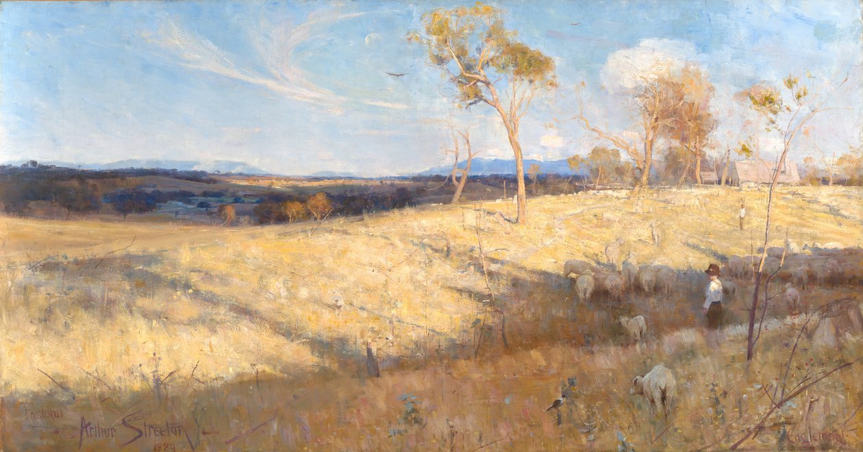 Goldener Sommer, Eaglemont von Arthur Streeton