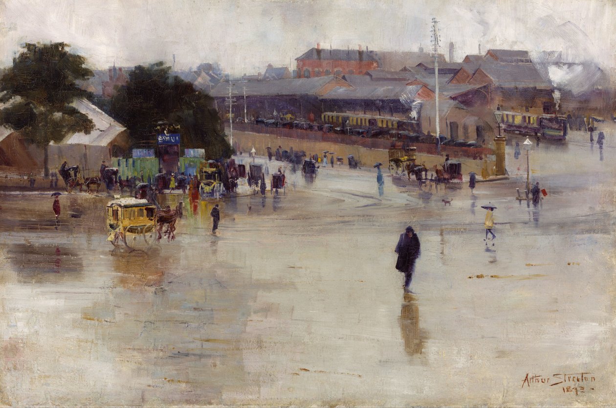 Der Bahnhof, Redfern von Arthur Streeton