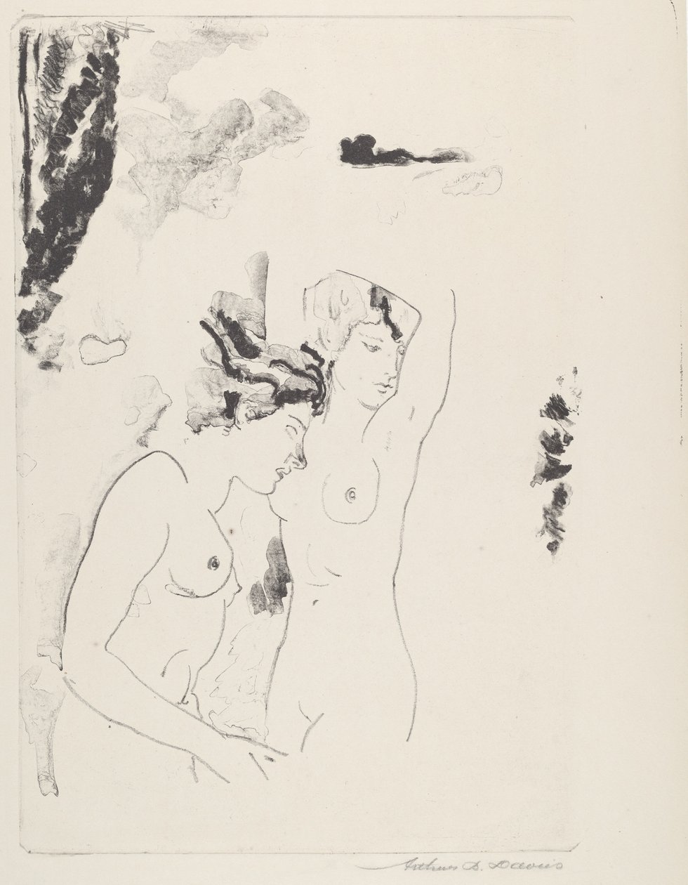 Nymphen des Baches von Arthur B. Davies
