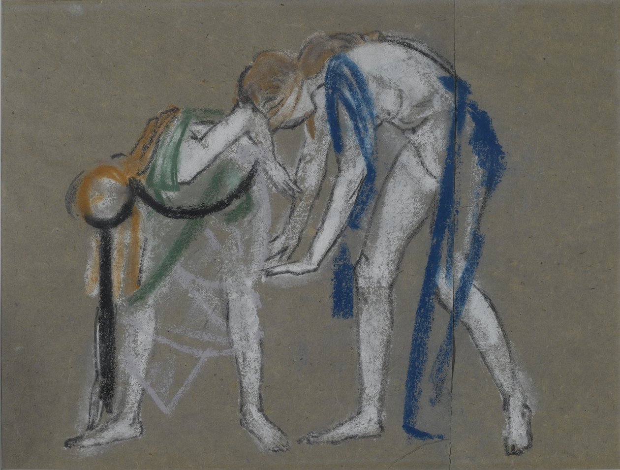 Studie von zwei Tänzern von Arthur Bowen Davies