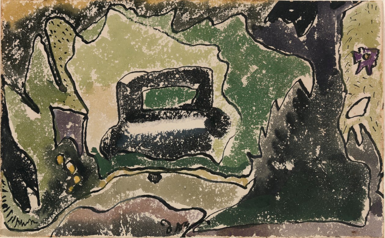 Auto auf der anderen Straßenseite von Arthur Dove