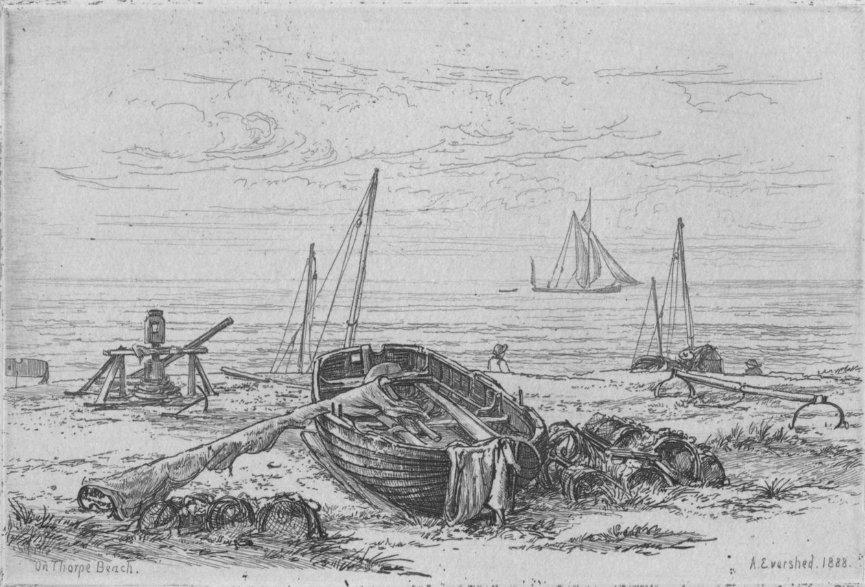 Am Thorpe-Strand von Arthur Evershed
