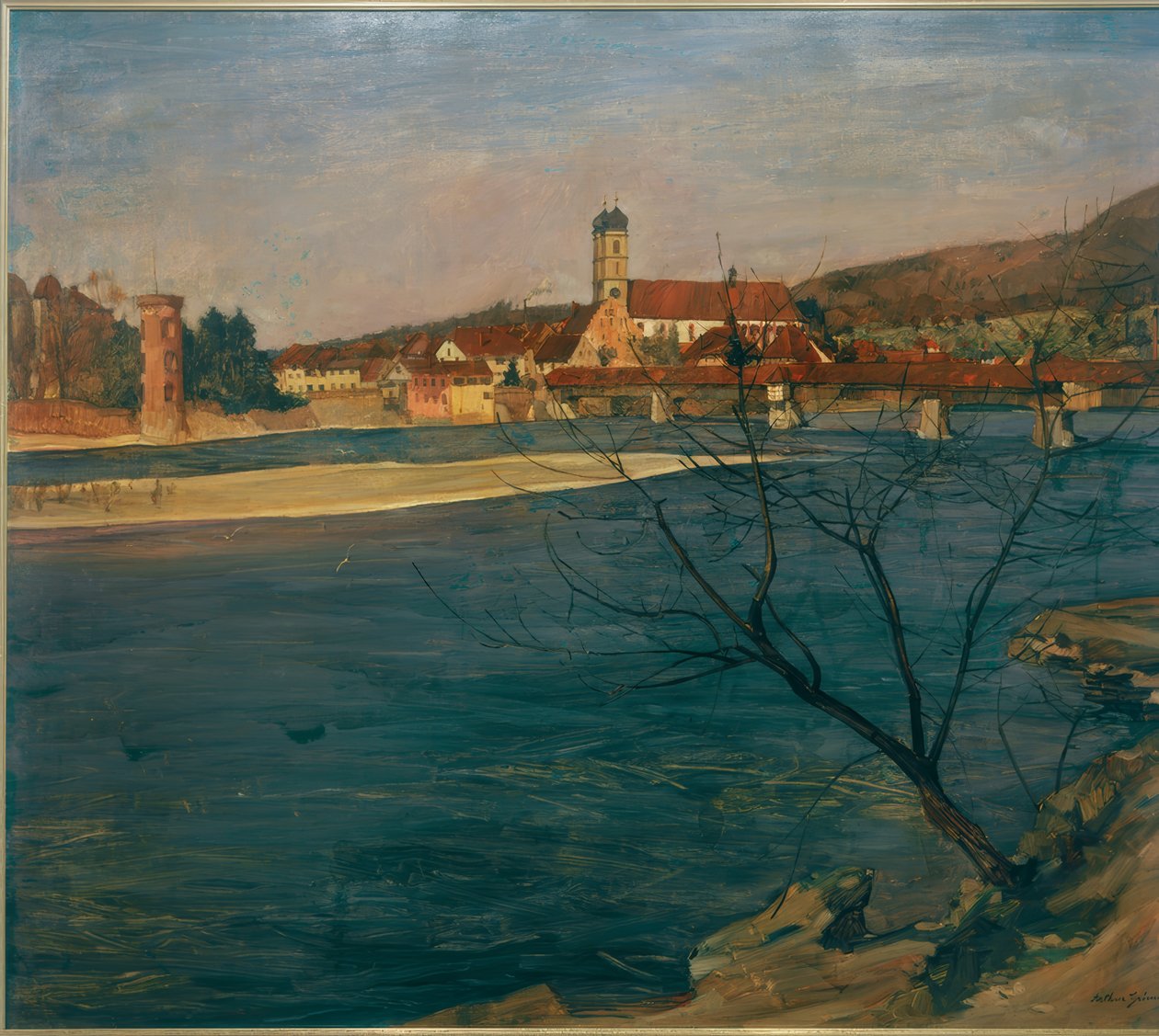 Rhein bei Säckingen von Arthur Grimm