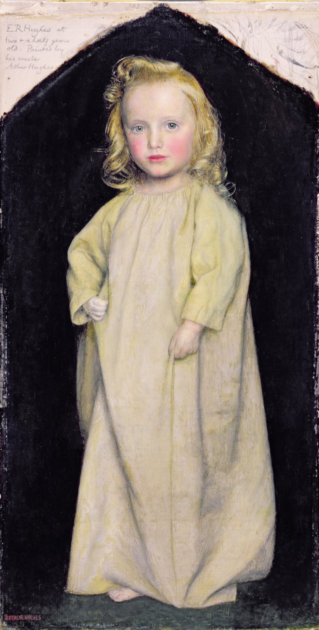 Edward Robert Hughes als Kind, ca. 1853-4 von Arthur Hughes