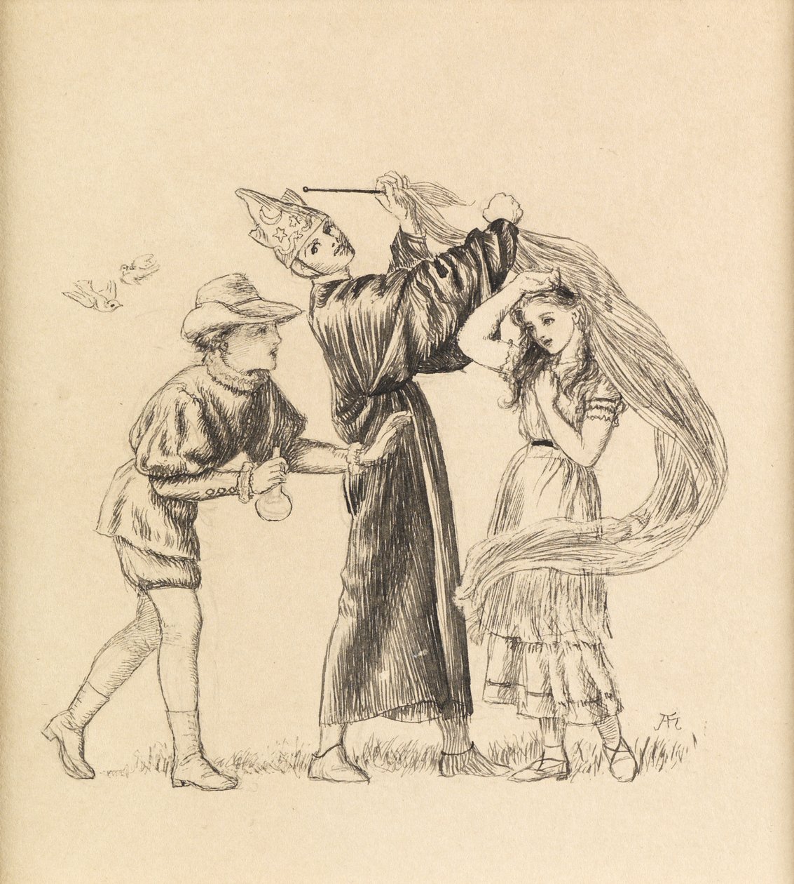 Schön ist, wer Schönes tut, 1871 von Arthur Hughes