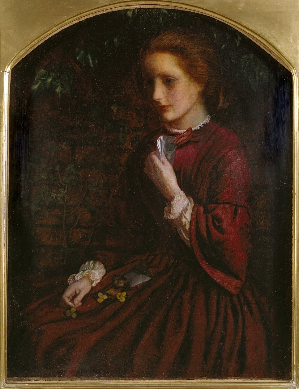 Stiefmütterchen, ca. 1860 von Arthur Hughes