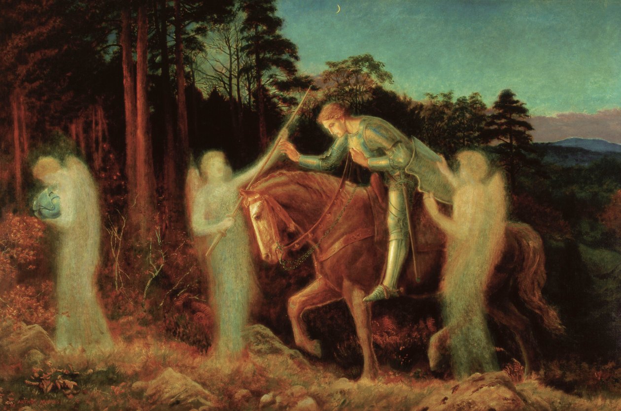 Sir Galahad, 1867-1892 von Arthur Hughes