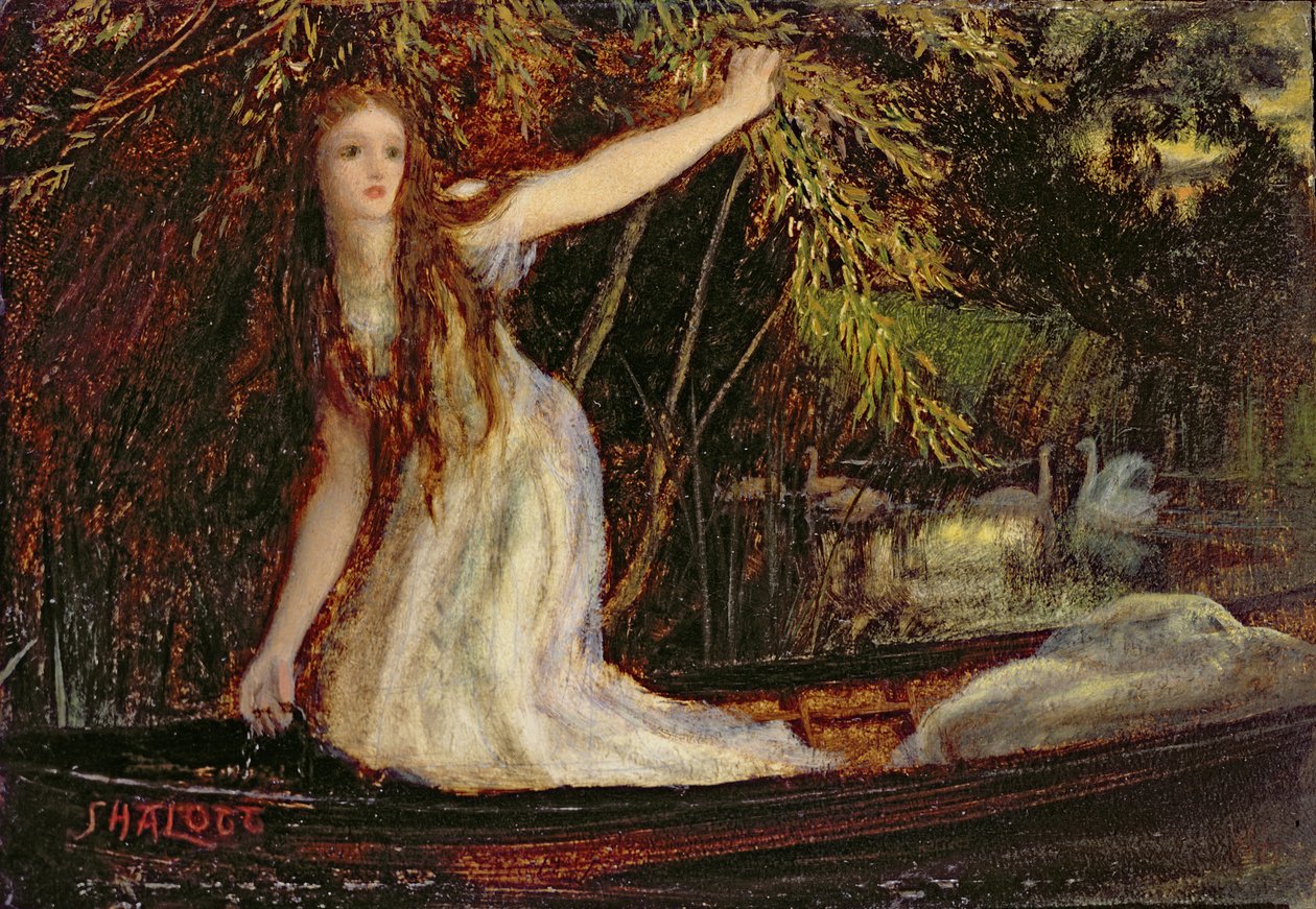 Die Dame von Shalott von Arthur Hughes