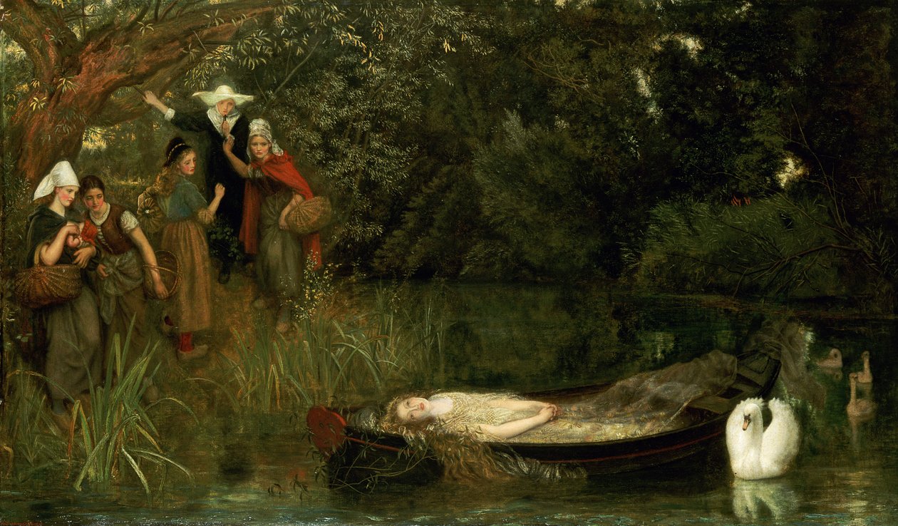 Die Dame von Shalott, 1873 von Arthur Hughes