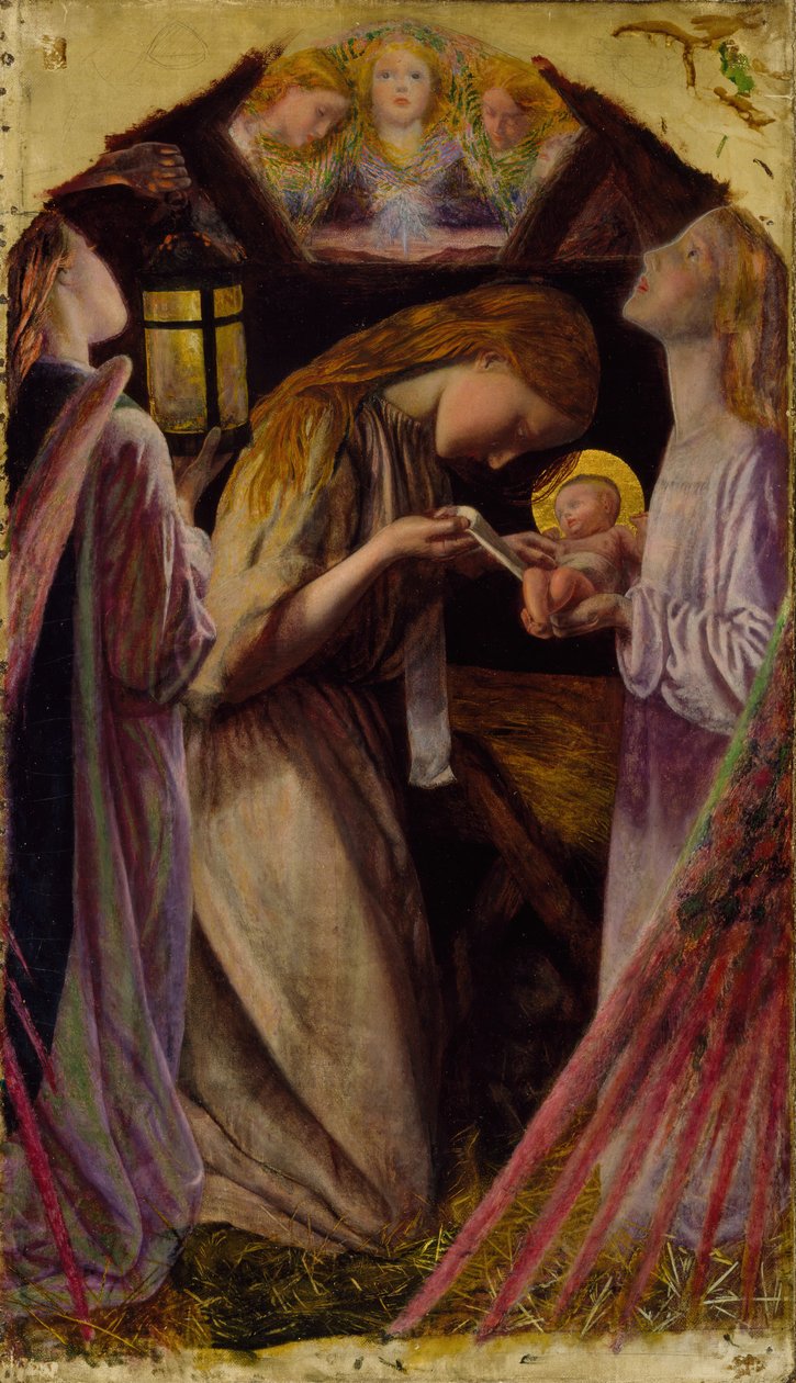 Die Geburt Christi, 1858 von Arthur Hughes